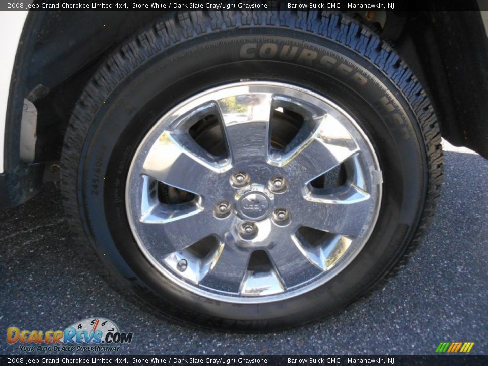 2008 Jeep Grand Cherokee Limited 4x4 Stone White / Dark Slate Gray/Light Graystone Photo #10
