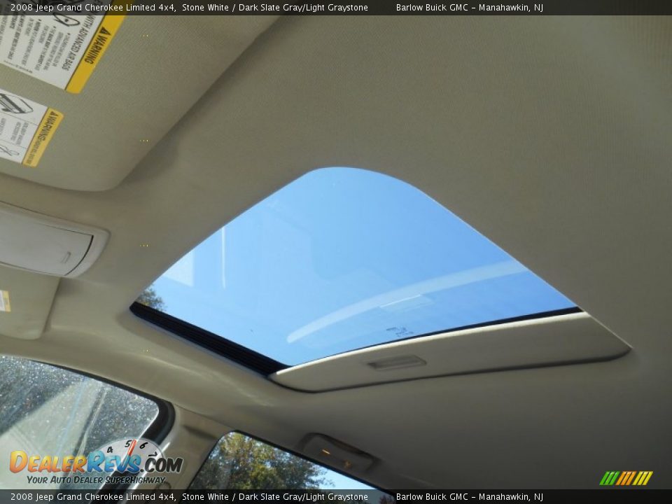 2008 Jeep Grand Cherokee Limited 4x4 Stone White / Dark Slate Gray/Light Graystone Photo #18