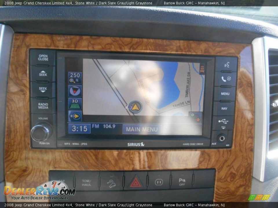 2008 Jeep Grand Cherokee Limited 4x4 Stone White / Dark Slate Gray/Light Graystone Photo #21