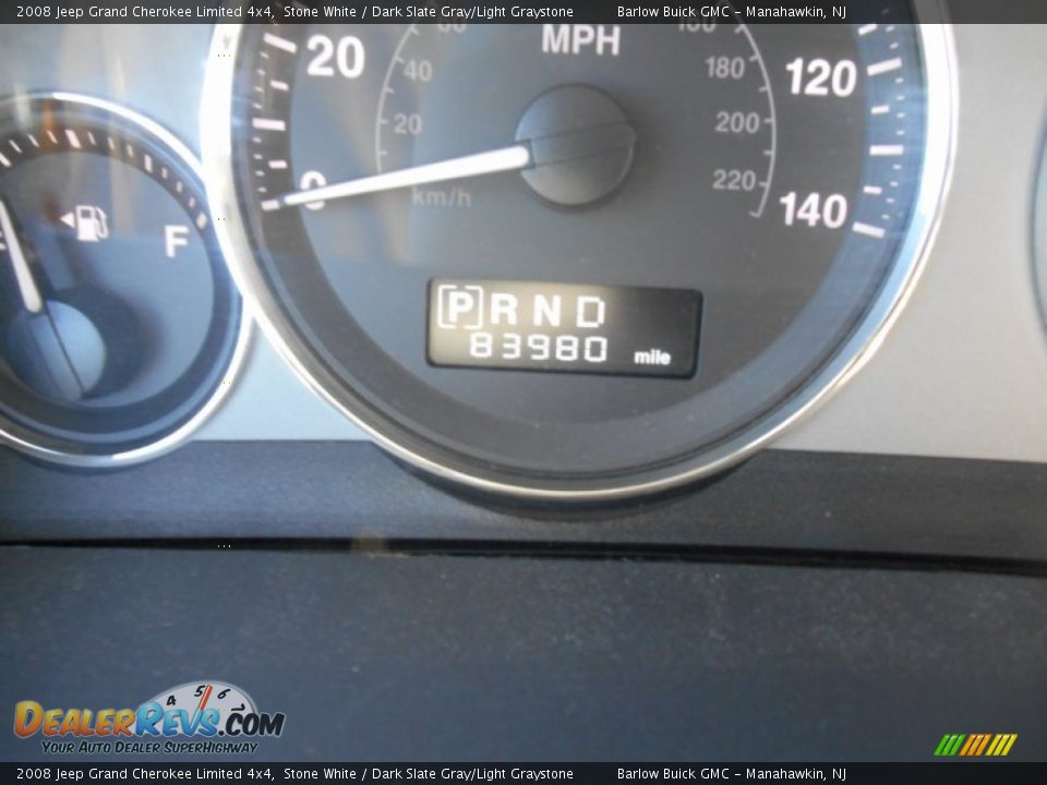 2008 Jeep Grand Cherokee Limited 4x4 Stone White / Dark Slate Gray/Light Graystone Photo #22
