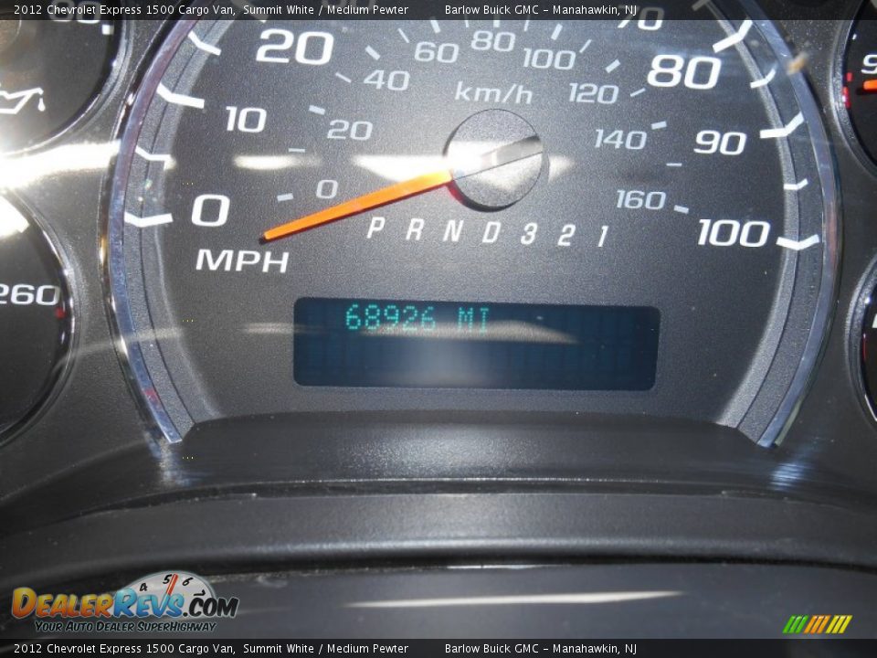 2012 Chevrolet Express 1500 Cargo Van Summit White / Medium Pewter Photo #8