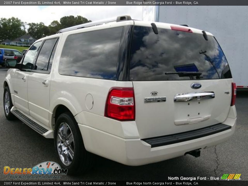 2007 Ford Expedition EL Limited 4x4 White Sand Tri Coat Metallic / Stone Photo #3