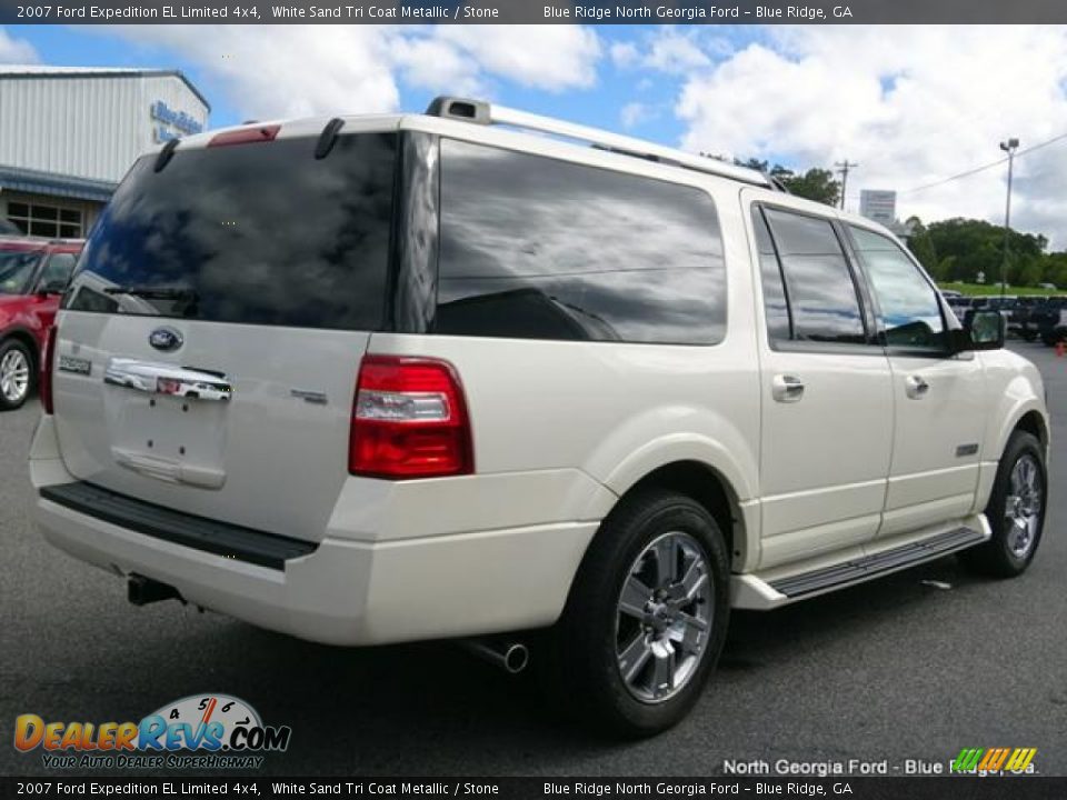 2007 Ford Expedition EL Limited 4x4 White Sand Tri Coat Metallic / Stone Photo #5