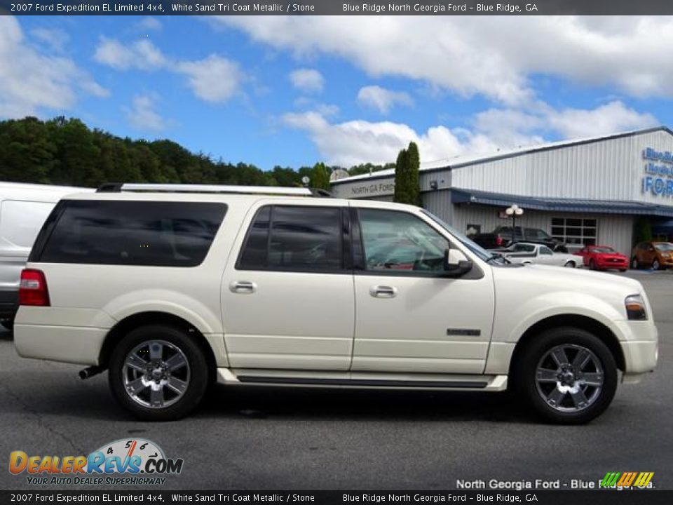2007 Ford Expedition EL Limited 4x4 White Sand Tri Coat Metallic / Stone Photo #6