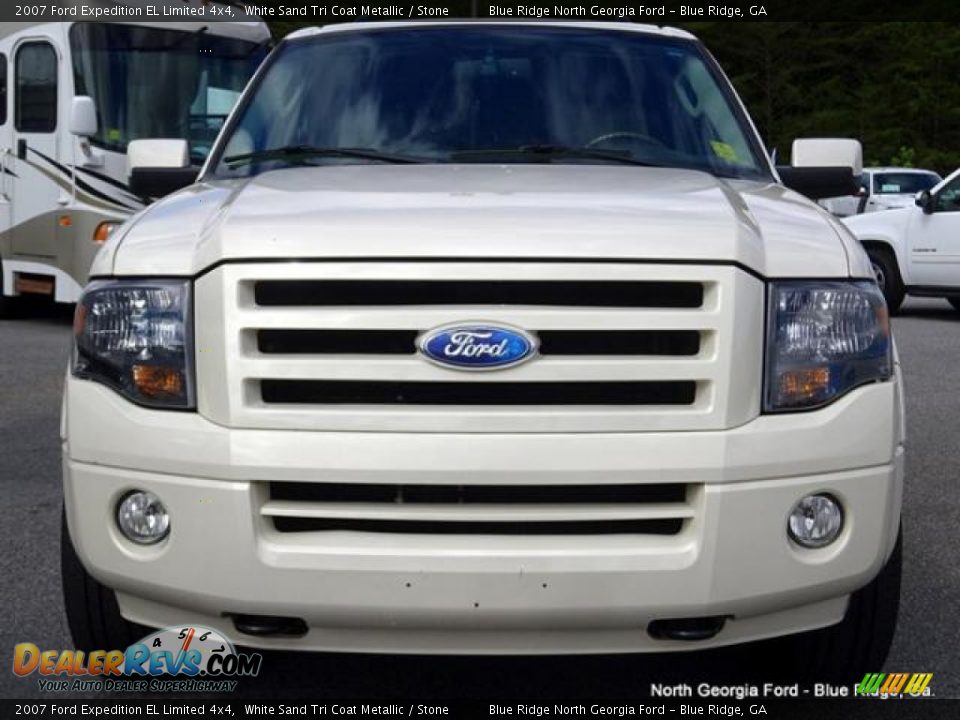 2007 Ford Expedition EL Limited 4x4 White Sand Tri Coat Metallic / Stone Photo #8