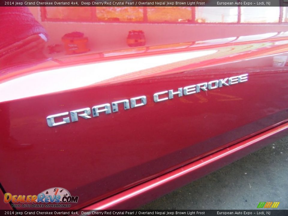 2014 Jeep Grand Cherokee Overland 4x4 Deep Cherry Red Crystal Pearl / Overland Nepal Jeep Brown Light Frost Photo #9