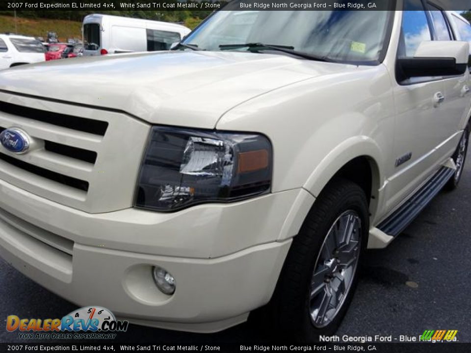 2007 Ford Expedition EL Limited 4x4 White Sand Tri Coat Metallic / Stone Photo #36