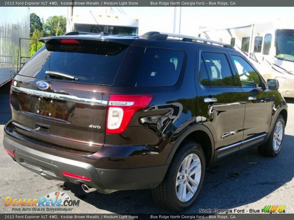 2013 Ford Explorer XLT 4WD Kodiak Brown Metallic / Medium Light Stone Photo #5