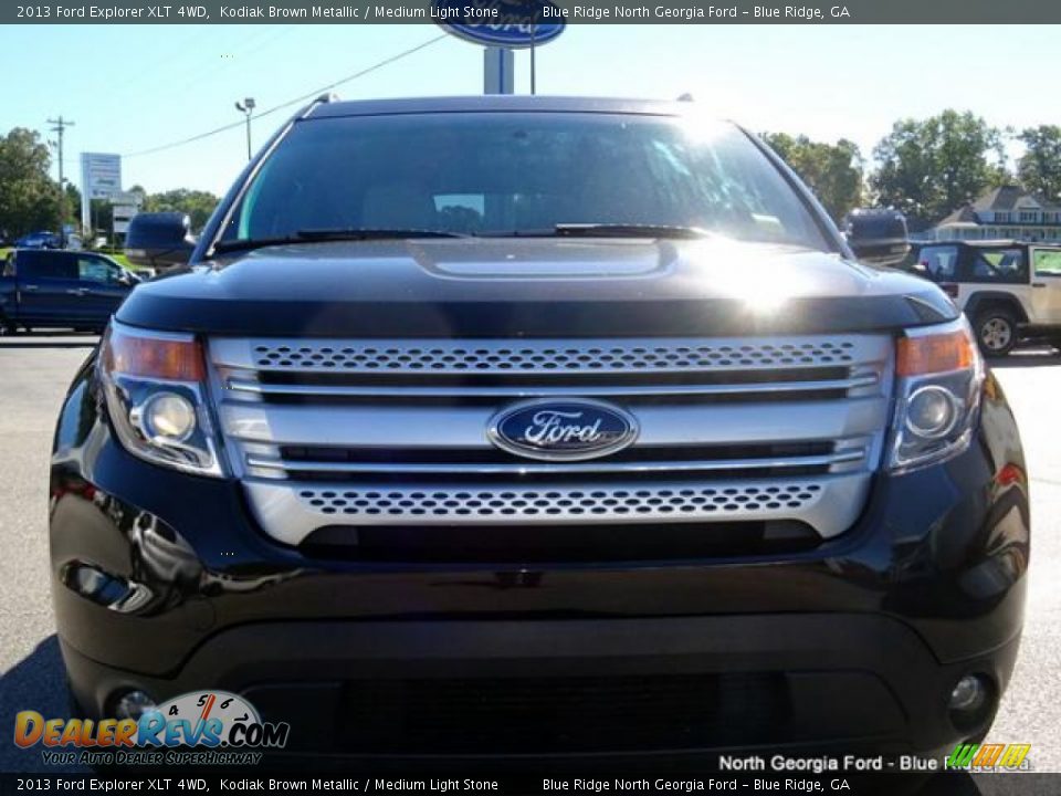 2013 Ford Explorer XLT 4WD Kodiak Brown Metallic / Medium Light Stone Photo #8