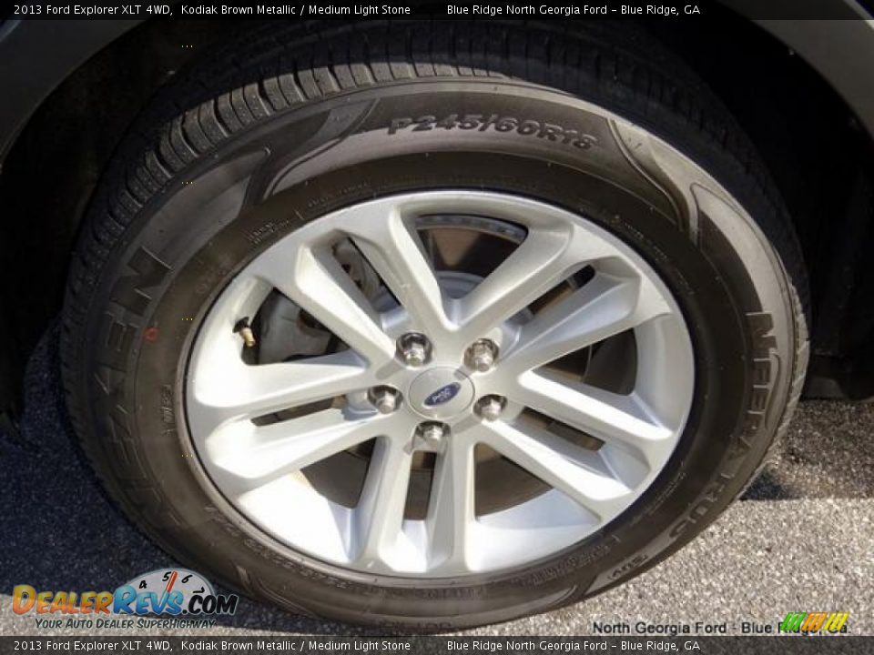 2013 Ford Explorer XLT 4WD Kodiak Brown Metallic / Medium Light Stone Photo #9