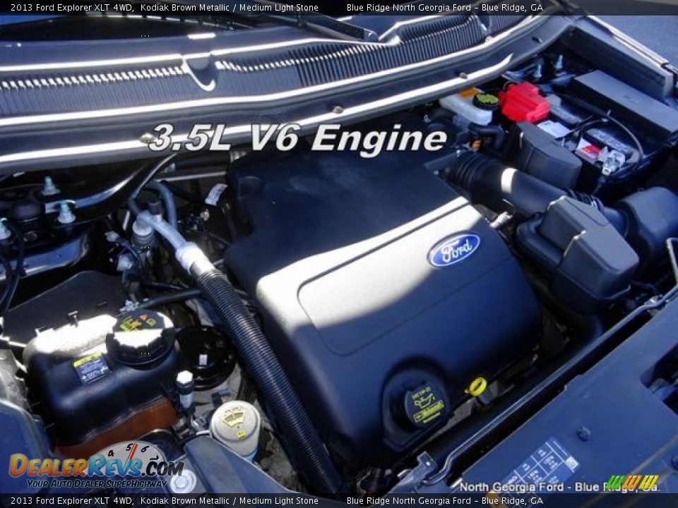 2013 Ford Explorer XLT 4WD Kodiak Brown Metallic / Medium Light Stone Photo #10