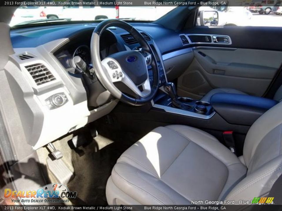 2013 Ford Explorer XLT 4WD Kodiak Brown Metallic / Medium Light Stone Photo #12