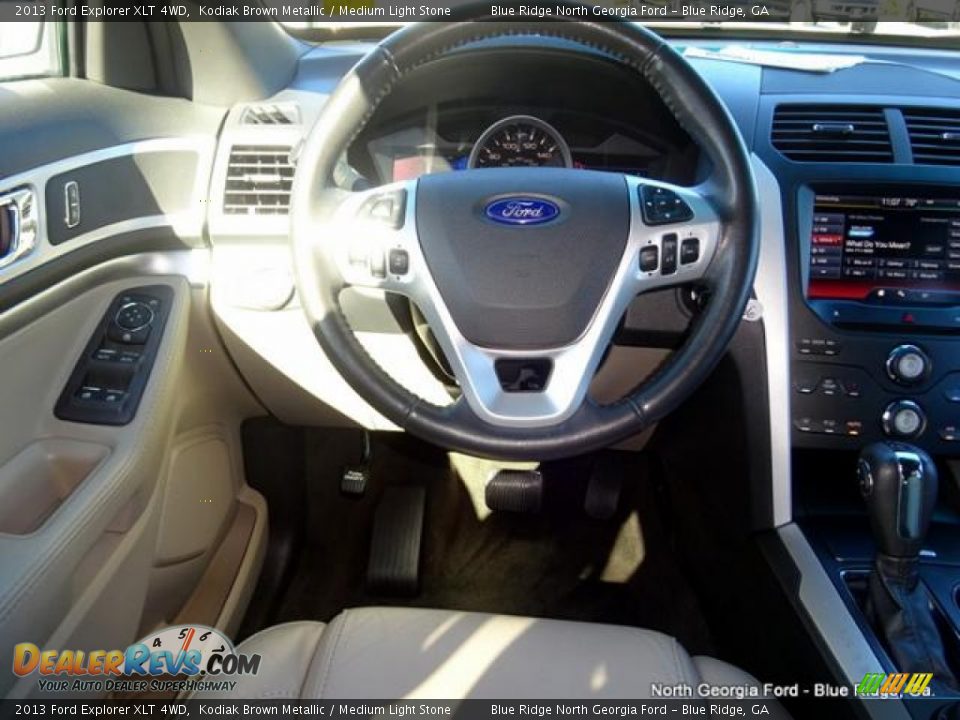 2013 Ford Explorer XLT 4WD Kodiak Brown Metallic / Medium Light Stone Photo #23