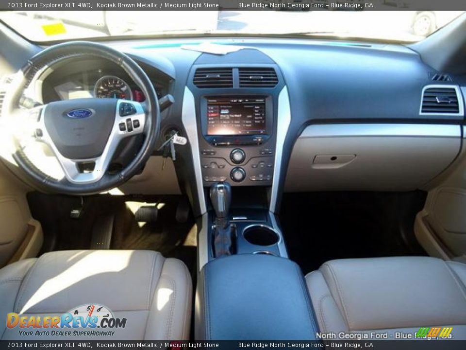 2013 Ford Explorer XLT 4WD Kodiak Brown Metallic / Medium Light Stone Photo #24