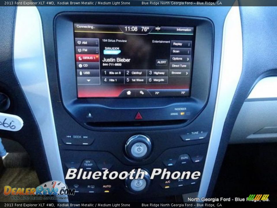 2013 Ford Explorer XLT 4WD Kodiak Brown Metallic / Medium Light Stone Photo #28