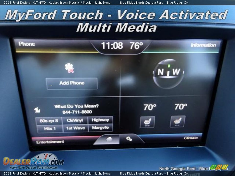 2013 Ford Explorer XLT 4WD Kodiak Brown Metallic / Medium Light Stone Photo #29