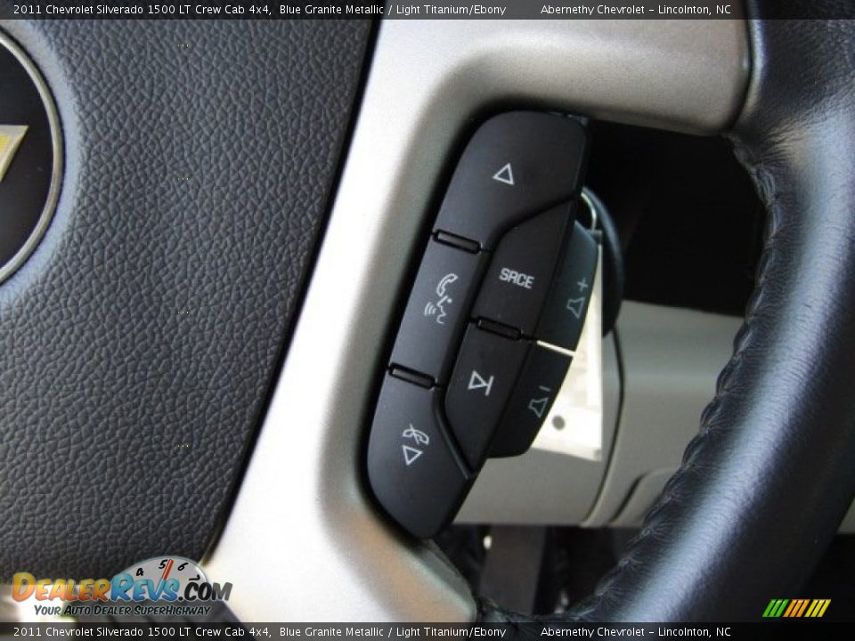 2011 Chevrolet Silverado 1500 LT Crew Cab 4x4 Blue Granite Metallic / Light Titanium/Ebony Photo #15