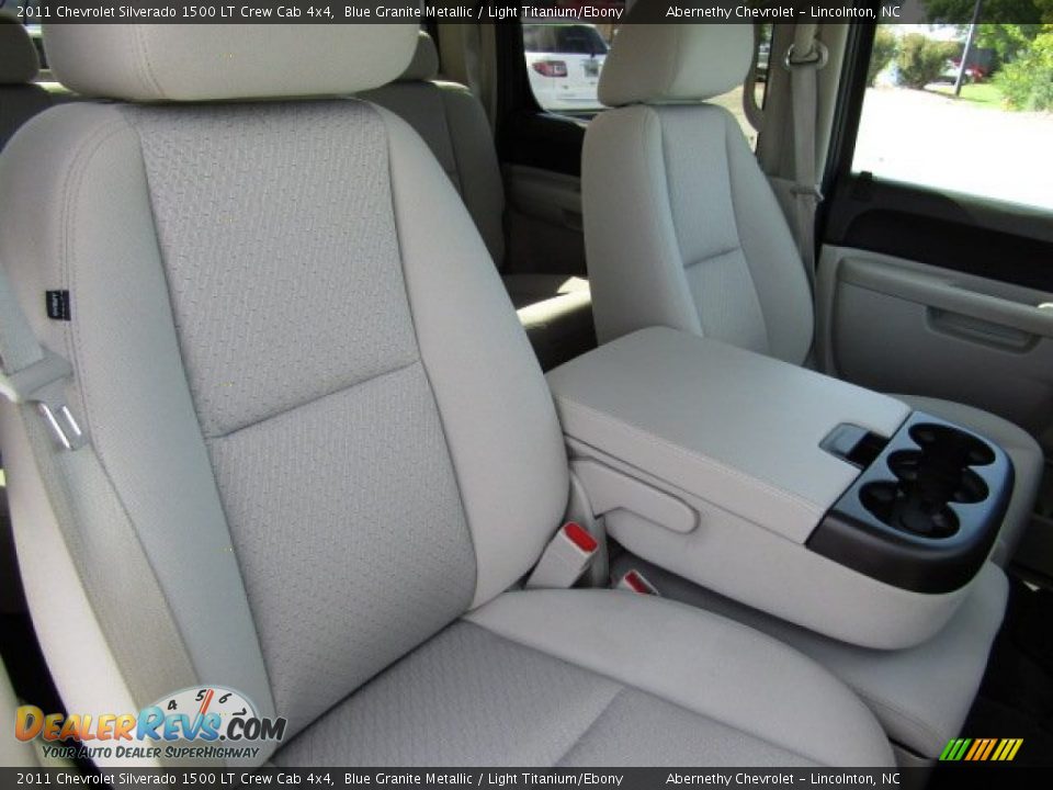 2011 Chevrolet Silverado 1500 LT Crew Cab 4x4 Blue Granite Metallic / Light Titanium/Ebony Photo #20