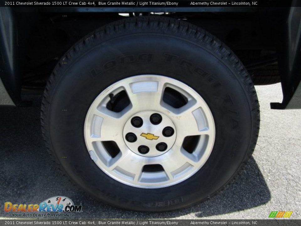 2011 Chevrolet Silverado 1500 LT Crew Cab 4x4 Blue Granite Metallic / Light Titanium/Ebony Photo #24