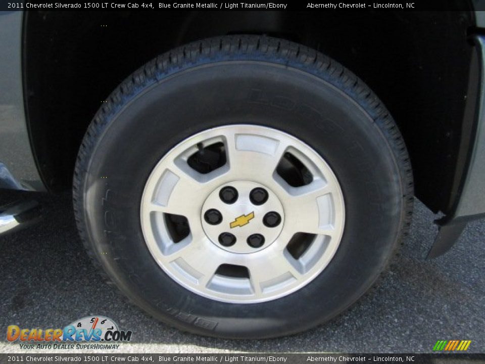2011 Chevrolet Silverado 1500 LT Crew Cab 4x4 Blue Granite Metallic / Light Titanium/Ebony Photo #26