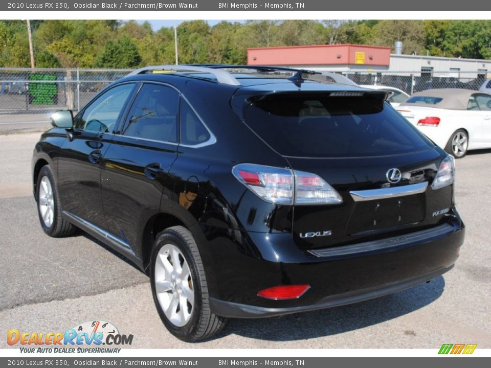 2010 Lexus RX 350 Obsidian Black / Parchment/Brown Walnut Photo #3