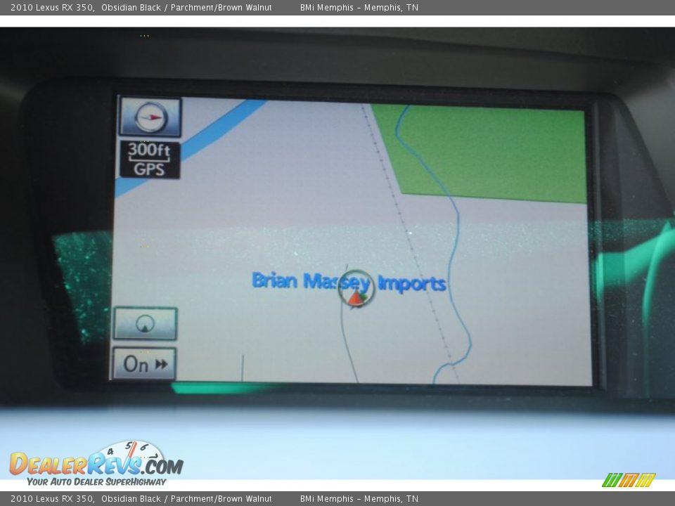 2010 Lexus RX 350 Obsidian Black / Parchment/Brown Walnut Photo #14