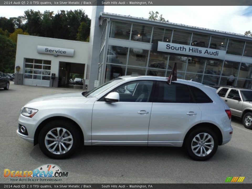 2014 Audi Q5 2.0 TFSI quattro Ice Silver Metallic / Black Photo #2