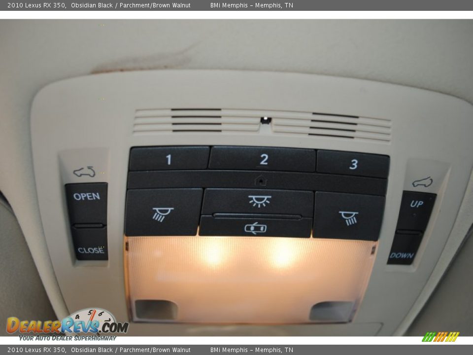 2010 Lexus RX 350 Obsidian Black / Parchment/Brown Walnut Photo #17