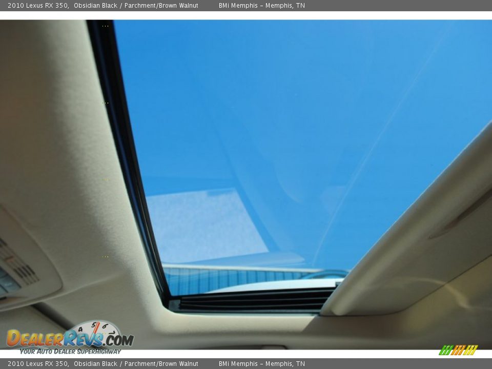 2010 Lexus RX 350 Obsidian Black / Parchment/Brown Walnut Photo #18