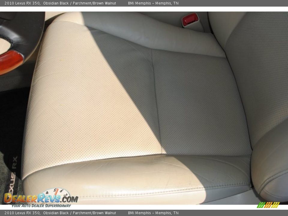 2010 Lexus RX 350 Obsidian Black / Parchment/Brown Walnut Photo #20