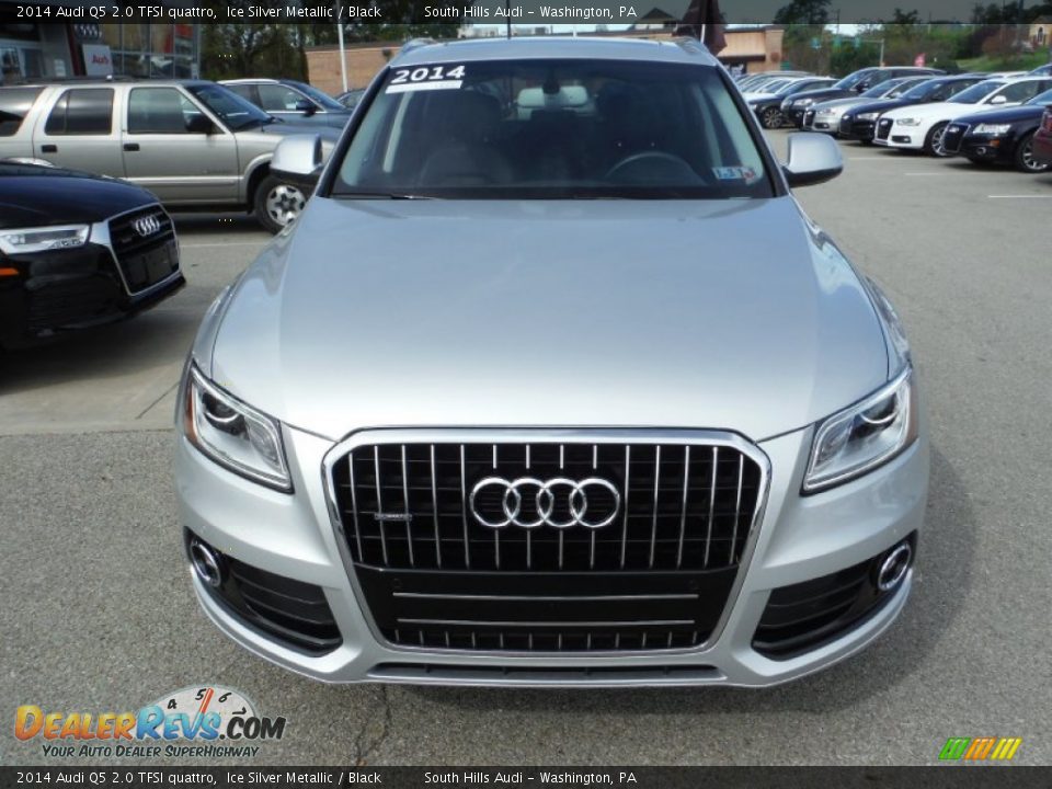 2014 Audi Q5 2.0 TFSI quattro Ice Silver Metallic / Black Photo #7