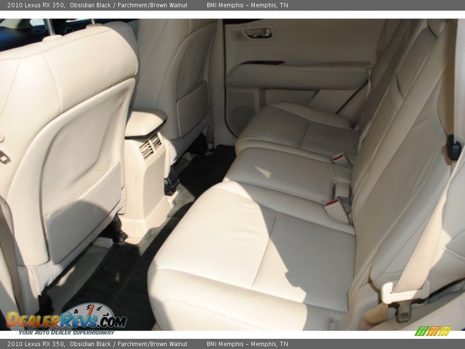 2010 Lexus RX 350 Obsidian Black / Parchment/Brown Walnut Photo #22