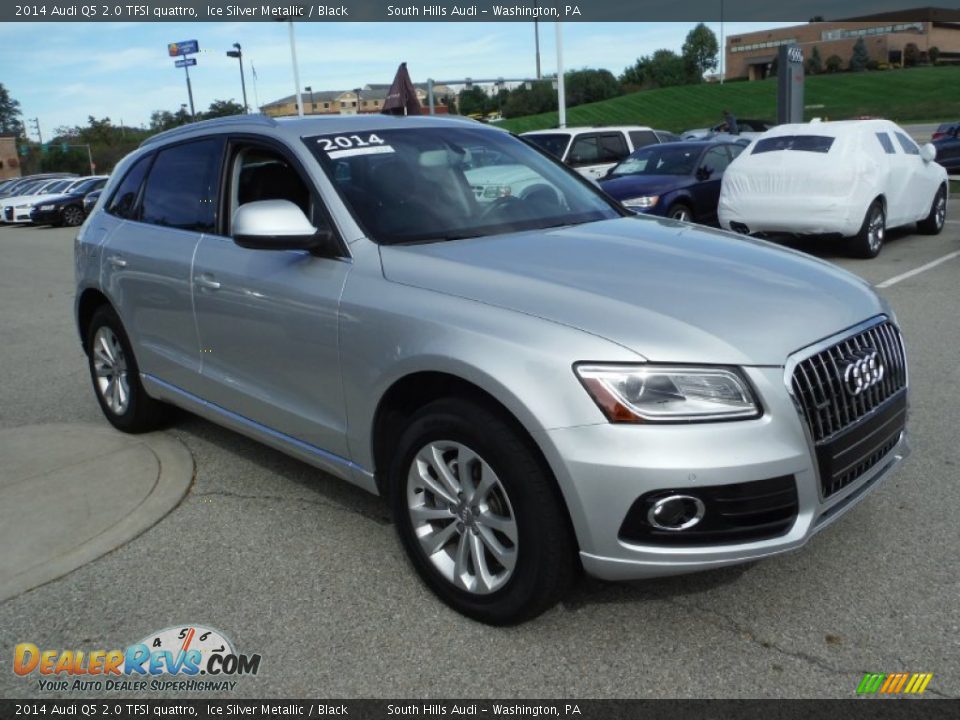 2014 Audi Q5 2.0 TFSI quattro Ice Silver Metallic / Black Photo #9