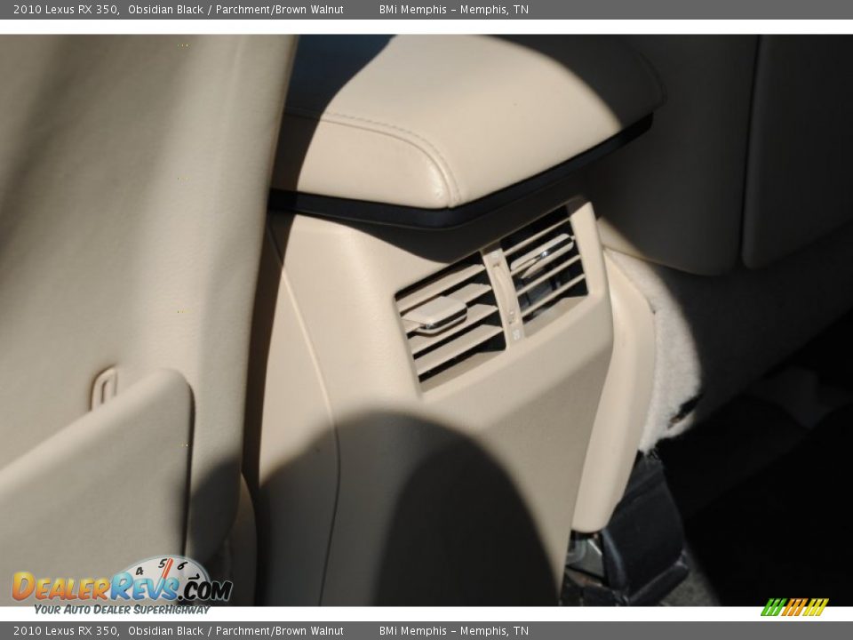 2010 Lexus RX 350 Obsidian Black / Parchment/Brown Walnut Photo #23