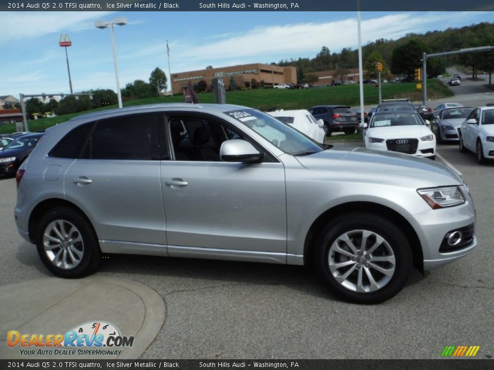 2014 Audi Q5 2.0 TFSI quattro Ice Silver Metallic / Black Photo #10
