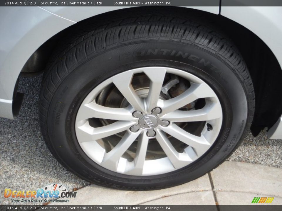 2014 Audi Q5 2.0 TFSI quattro Ice Silver Metallic / Black Photo #12