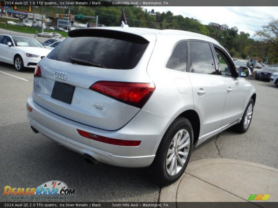 2014 Audi Q5 2.0 TFSI quattro Ice Silver Metallic / Black Photo #13