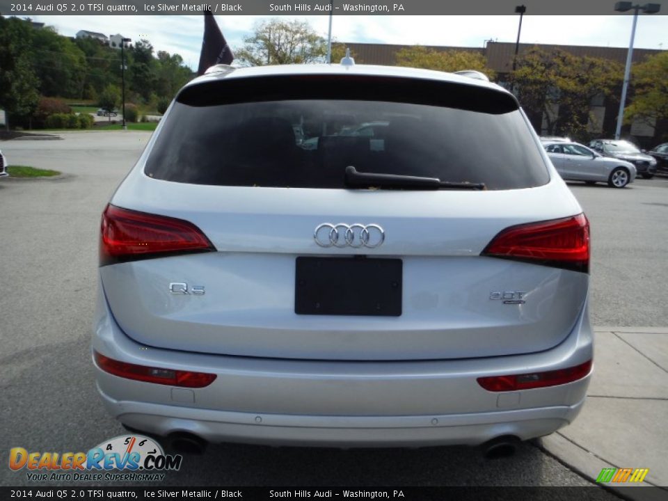 2014 Audi Q5 2.0 TFSI quattro Ice Silver Metallic / Black Photo #14
