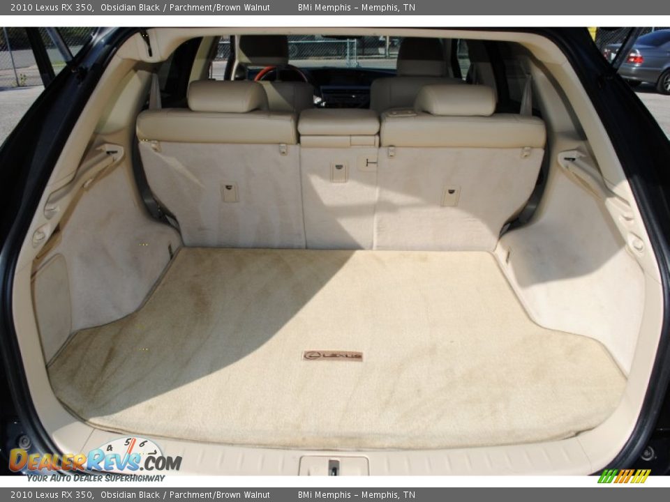 2010 Lexus RX 350 Obsidian Black / Parchment/Brown Walnut Photo #29