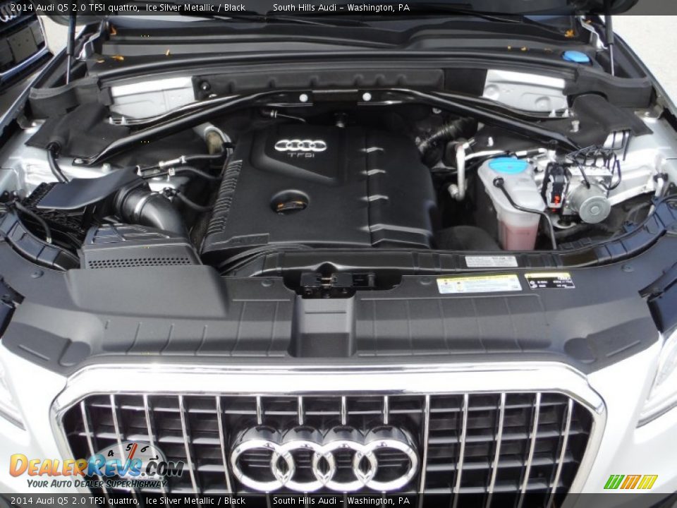 2014 Audi Q5 2.0 TFSI quattro Ice Silver Metallic / Black Photo #17