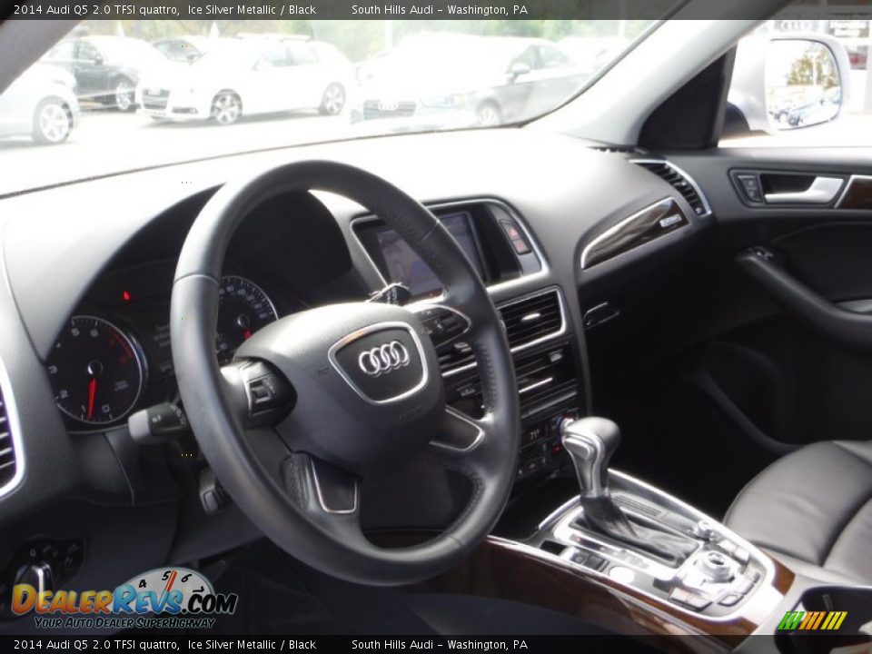 2014 Audi Q5 2.0 TFSI quattro Ice Silver Metallic / Black Photo #19