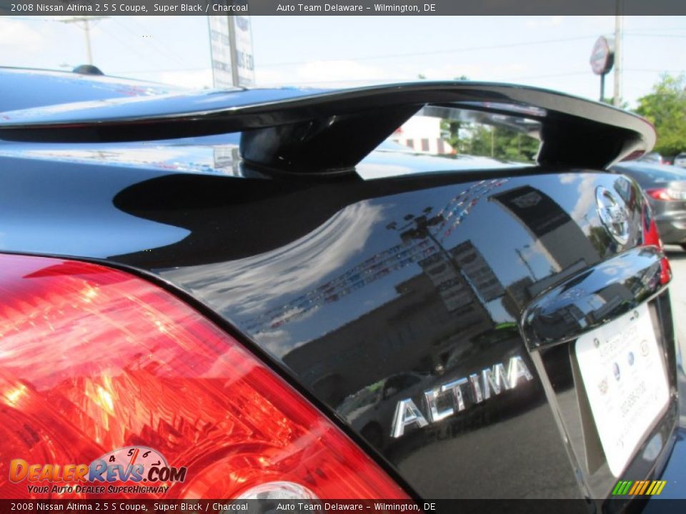 2008 Nissan Altima 2.5 S Coupe Super Black / Charcoal Photo #26