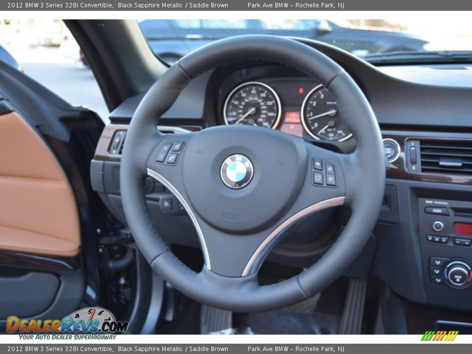 2012 BMW 3 Series 328i Convertible Steering Wheel Photo #18