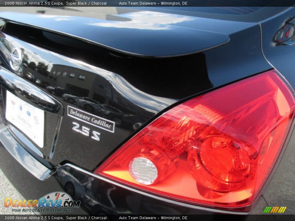 2008 Nissan Altima 2.5 S Coupe Super Black / Charcoal Photo #27