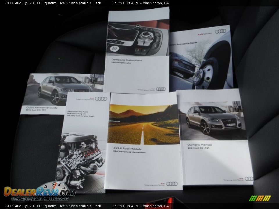 2014 Audi Q5 2.0 TFSI quattro Ice Silver Metallic / Black Photo #36