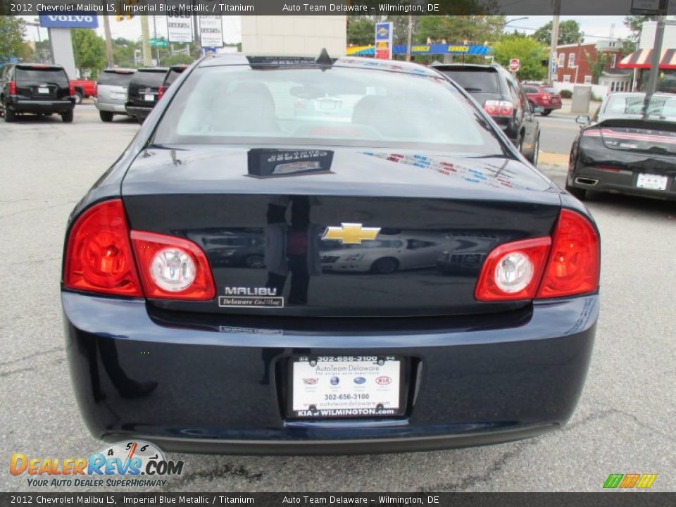 2012 Chevrolet Malibu LS Imperial Blue Metallic / Titanium Photo #5