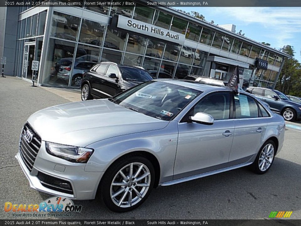 2015 Audi A4 2.0T Premium Plus quattro Florett Silver Metallic / Black Photo #1