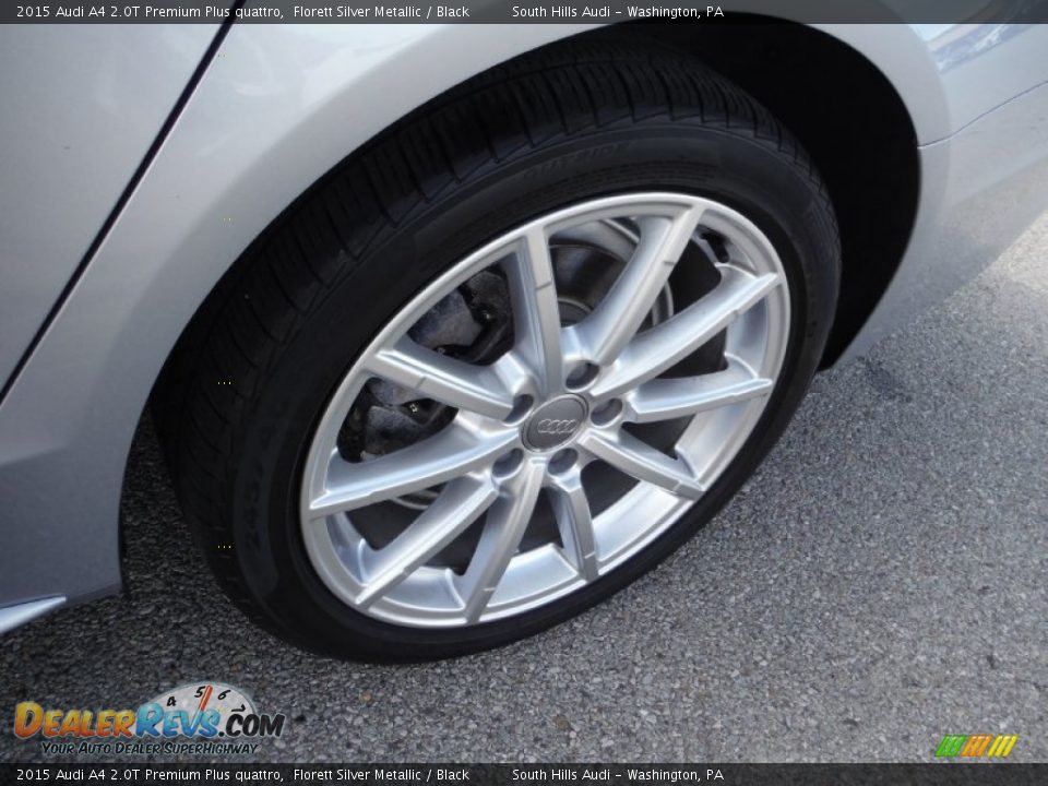 2015 Audi A4 2.0T Premium Plus quattro Florett Silver Metallic / Black Photo #6