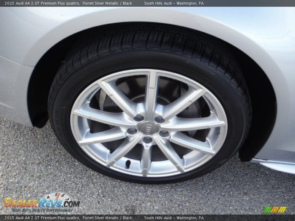 2015 Audi A4 2.0T Premium Plus quattro Florett Silver Metallic / Black Photo #7