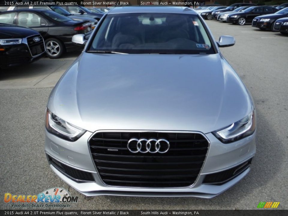 2015 Audi A4 2.0T Premium Plus quattro Florett Silver Metallic / Black Photo #8